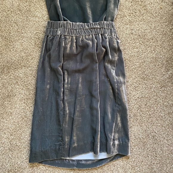 J Crew Sz XS Gray Velvet Top and Skirt 2-Piece Set - Picture 6 of 6